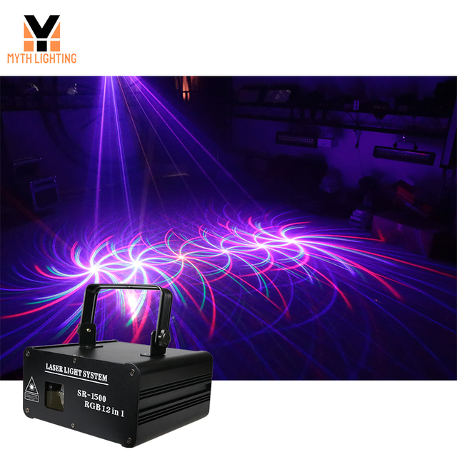 6 in 1 Laser Stage Effect Lighting 1500mw Dj Disco Party Dancing Laser Light