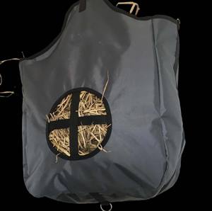 Échantillon gratuit Sacs de stockage de foin à capacité supplémentaire, filet de stockage de foin de grande capacité, sac de foin pour chevaux, réduction des déchets, âne, cheval - Product Image 6