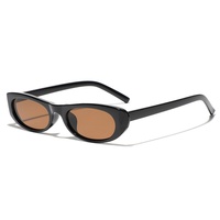 Nouvelles lunettes de soleil unisexes, monture rectangulaire petite en écaille de tortue, style Y2K futuriste, marron, blanc, noir, UV400, pour hommes et femmes, en PC