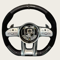 Volant en fibre de carbone adapté pour Mercedes Benz W205 C63 W213 E63 G63 GLS63S GLA45 A45 E43 G55 G63 W204 W223