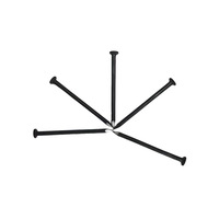 Clous à béton de haute qualité, robustes et durables, en acier au carbone galvanisé avec tête à capuchon, tige spirale/anneau pour la construction de maisons