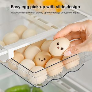 Cajón organizador <span class=keywords><strong>de</strong></span> huevos <span class=keywords><strong>de</strong></span> <span class=keywords><strong>plástico</strong></span> grande para refrigerador caja <span class=keywords><strong>de</strong></span> almacenamiento <span class=keywords><strong>de</strong></span> huevos para uso en contenedores <span class=keywords><strong>de</strong></span> cocina - Product Image 2