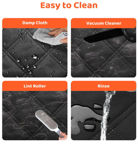 Housse de siège de voiture pour animaux de compagnie, <span class=keywords><strong>protection</strong></span> de voiture imperméable et résistante avec fenêtre en maille et fermeture éclair, <span class=keywords><strong>protection</strong></span> complète du siège arrière et des portes - Product Image 4