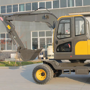 LICHMACH Pelle hydraulique à roues haute performance Yanmar Nouveau modèle 3M Godet Capacité Yuken Cylindre Moteur 1 an - Product Image 1