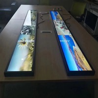 Écran LCD tactile de 24,5 pouces pour magasin de détail, ultra-fin, haute luminosité, étagère extensible, gestion à distance, 4G WIFI USB