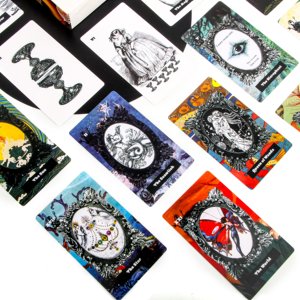 Cartas de Juego de Papel con Acabado Brillante a Todo Color, Personalizadas de Alta Calidad, con Impresión Frontal y Trasera, Cartas del Tarot, Baraja Vintage, Caja de Regalo - Product Image 4