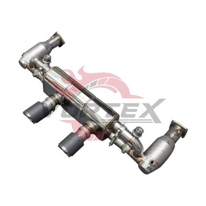 ท่อไอเสียคาตแบ็คสแตนเลสแบบมีวาล์วรุ่น Vortex สำหรับ Porsche 911 991.2 Carrera 3.0T ปี2015–2018พร้อมหม้อพัก - Product Image 3