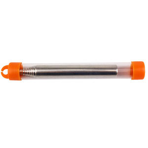 2024 Camping bolsillo fuelle 9,3 cm tubo herramienta de fuego al aire libre tubo de soplado de acero inoxidable tubo de soplado retráctil - Product Image 6