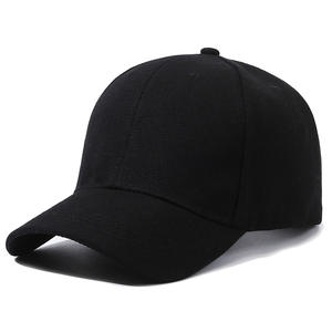 Good Price Custom Black New Blank Plain Cotton Sport Hats 6 Panel <strong>Baseball</strong> <strong>Caps</strong> with Custom Logo - Product Image 5