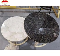 Luxe granit pierre marbre grande dalle moderne brésilien Phoenix plume bleu granit dessus de table et plaque décoration