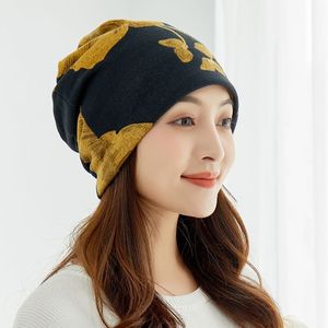 Chapeau-turban polyvalent automne-hiver pour <span class=keywords><strong>femme</strong></span>, avec écharpe intégrée, protection chaude du cou, style foulard tendance - Product Image 5