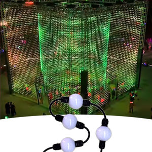 Trang trí 360 RGB DC24V DMX512 LED Pixel Bóng Ma trận Ánh Sáng IP65 đánh giá nhôm + nhựa Dimmable - Product Image 4