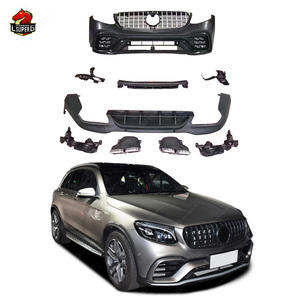 Paraurti in PP per <span class=keywords><strong>Mercedes</strong></span> Benz Classe <span class=keywords><strong>GLC</strong></span> X253 W253 in Stile GLC63, Kit Carrozzeria in Vendita - Product Image 1