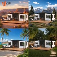 Maison extensible de luxe UVO 20FT : Maison en kit à montage rapide en 15 minutes |   Maison pliable certifiée CE, IBC et AS/NZS