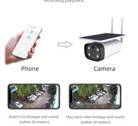 Offre Spéciale 4mp Réseau Solaire Vision Nocturne Caméra Ip 1080p H.264 sur Vif P2p Low Cost Cctv Extérieur Sans Fil Wifi Caméra Ip