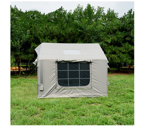 Tente de <span class=keywords><strong>camping</strong></span> gonflable 6/8 personnes, grande, simple couche, en PVC Oxford, portable, installation rapide, 2 portes, imperméable, espace de vie pour le <span class=keywords><strong>camping</strong></span> - Product Image 3
