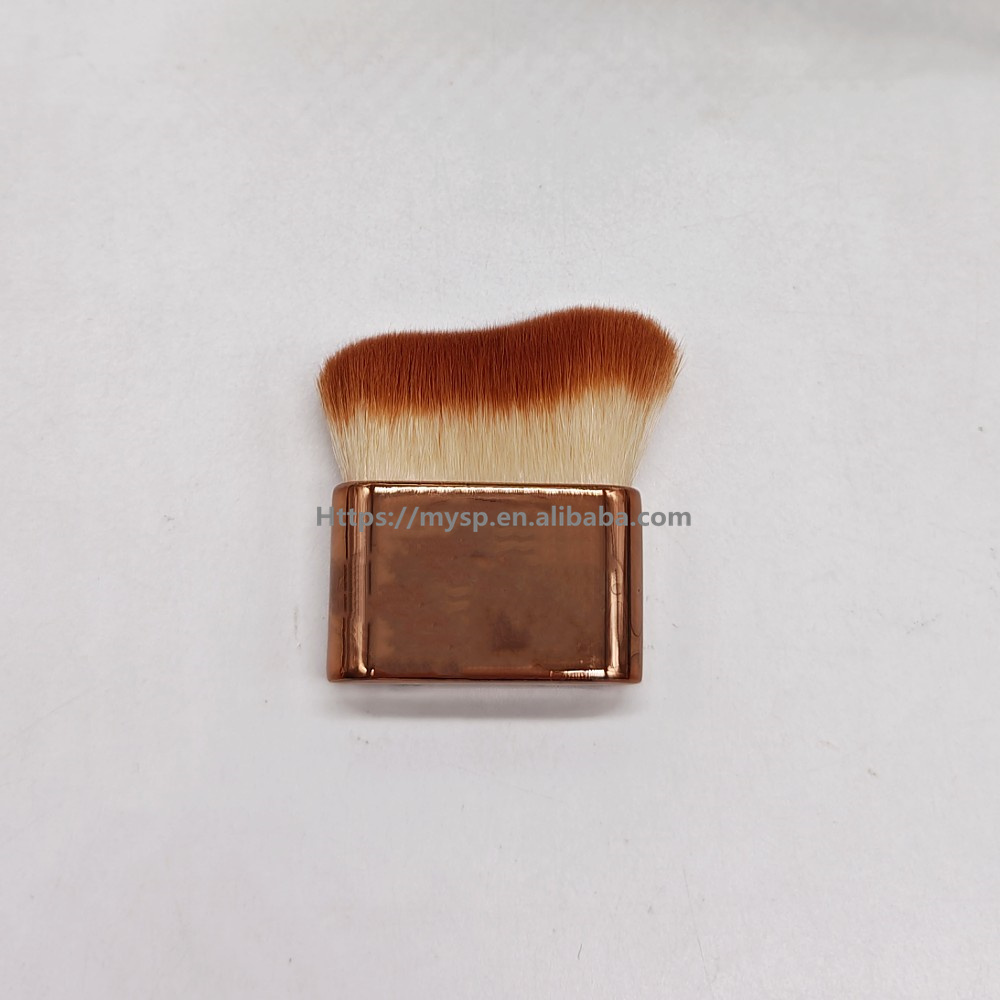Rose gold handle beige hair