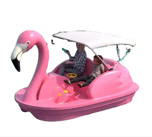 2 or 4 Person Shark duck swan flamingo animal shape pedalo paddle fiberglass Boat Scenic Amusement Park