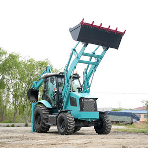 جرار جرافة جرافة مستعملة 4x4 جرافة ورافعة تحميل مع مسار retroccavadora جرافة صغيرة - Product Image 4