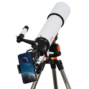 Télescope astronomique à lentille optique réfracteur haute puissance 50080 de bonne qualité avec trépied pour l'observation des étoiles, de la lune et du ciel en extérieur - Product Image 1