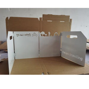 Parabrisas para estufa de camping Folfox, 40x24,5 cm, placa plegable portátil de metal de tres pliegues a prueba de viento para uso en exteriores - Product Image 2