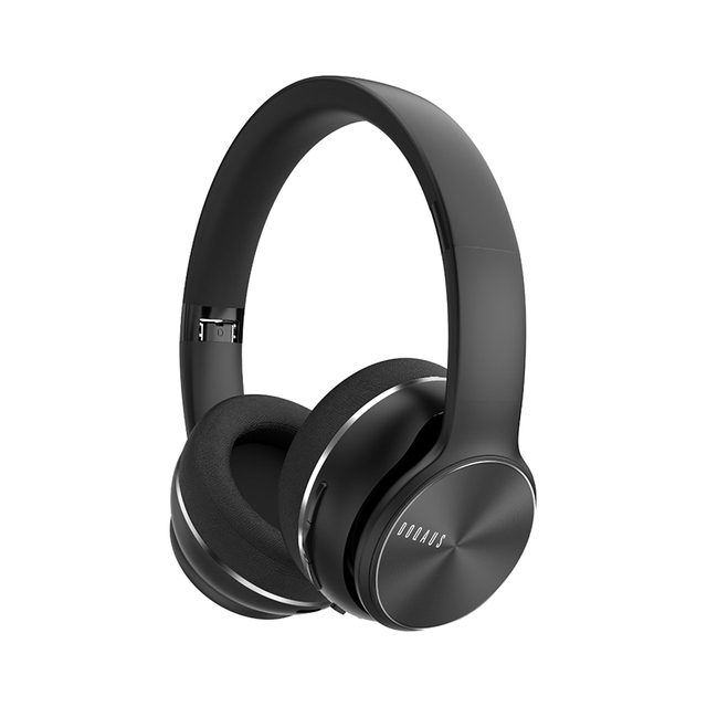 DOQAUS Care 3 Wireless BT Small Headphones With Mic Small Soft Earpads On-Ear Portable Earphones for Outdoor Fitness