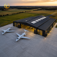 Hangar d'avion à structure en acier durable, à portée libre, longue durée de vie pour les centres de maintenance aéronautique