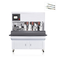 Machine d'attache de borne de câble d'alimentation Quad-Core avec dénudage automatique
