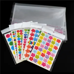 Bolsa de embalaje OPP de plástico transparente reutilizable impresa personalizada con cabezal de tarjeta bolsas de plástico resellables