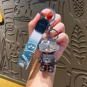 Porte-clés ours <span class=keywords><strong>cyberpunk</strong></span> Hecion, nouveau design, accessoire de mode cartoon, porte-clés ours lumineux, 3 couleurs - Product Image 5