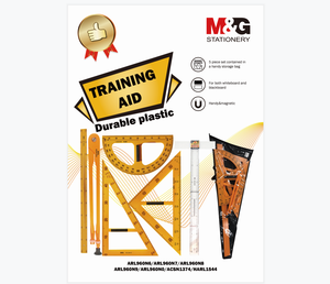 M & G Plastik Mengajar Setteaching Ruler 60 Digree Segitiga Ruler + 45 Digree Segitiga Ruler, Teaching Protractor + Teaching Com - Product Image 2