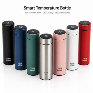 Custom Logo Smart Temperature <b>Bottle</b> Gift Set 304 Stainless Steel Vacuum Insulated <b>Flask</b> with LED Display Business Gifts - Product Image 5