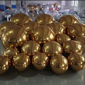 Decoración de Fondo para Fiestas SMOOTH, Globo Espejo Dorado Grueso, Accesorios de Globo Espejo Inflable para Bodas - Product Image 1