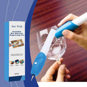 Jue-Fish Incisore Elettrico Portatile Senza Fili per Lavorazione del Legno, Effetti di Marcatura, Penna per Intaglio Artistico - Product Image 1