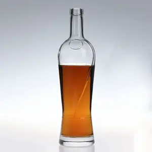 Ucuz fiyat 100ml 200ml 375ml 500ml 750ml don votka viski cin cam kare cam likör şişesi