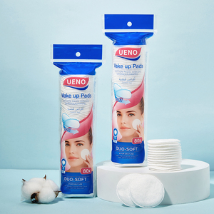 LMLTOP 80 tampons de <span class=keywords><strong>coton</strong></span> naturels non-tissés à 3 couches pour le visage, démaquillants quotidiens V10 - Product Image 3