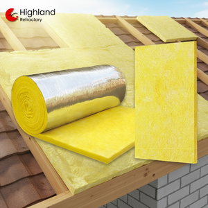 Panel de Lana de Vidrio de Alta Densidad 96kg/m³ Placa de Lana de Vidrio de 120mm 650 ℃   Aislamiento de Lana de Fibra de Vidrio para Techos - Product Image 4