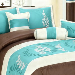 Luxury Woven Plain 4-Piece Full Size Polyester Washable Home Use <strong>Comforter</strong> <strong>Set</strong> - Product Image 4