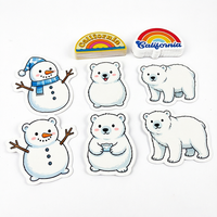 Pegatinas Decorativas de Fabricantes, Regalos de Recuerdo, Pegatinas de Dibujos Animados Impermeables, Adhesivo de Vinilo Impreso, Pegatina Troquelada Personalizada