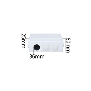 200x155x80mm IP65 Waterproof Junction Box ABS <b>Plastic</b> Pre-drilled 10 Holes with Rubber Plugs Built-in Sealing Strip Outdoor - Product Image 5