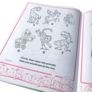 Livre de <span class=keywords><strong>dessin</strong></span> mignon Graffiti pour enfants livres de coloriage début éducatif anglais impression personnalisée ensemble de livres de coloriage pour enfants - Product Image 6
