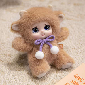 Bambola Peluche di Alta Qualità con Faccina Smaltata in Scatola a Sorpresa, Portachiavi di Peluche Morbido al Tatto con Espressione Carina, Regalo per Bambini - Product Image 3