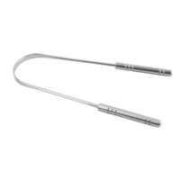 Plusieurs styles de grattoir à langue en métal en acier inoxydable 304 en forme de U Outil de soin des dents buccales Grattoir de nettoyage de langue d'haleine fraîche
