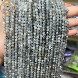 ลูกปัดหินแบบหลวมธรรมชาติขนาด4มม. อัญมณีทรงหลวมตัดเหลี่ยมเพชรพลอยธรรมชาติสำหรับทำเครื่องประดับ - Product Image 3