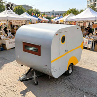 Camion de cuisine mobile entièrement équipé en acier inoxydable, fabrication OEM, chariot de restauration rapide