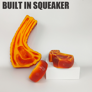 Juguete Masticable para Perros Serie Steak, Directo de Fábrica, Juguete Chillón de Vinilo de Alta Calidad, Divertido y Interactivo para Aliviar el Aburrimiento - Product Image 3
