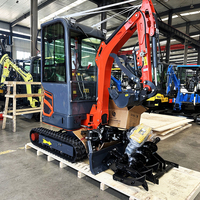 Mini-excavatrice compacte à queue zéro, facile à utiliser, 1,8 tonne, pour travaux municipaux, hydraulique, pour jardinage et foresterie