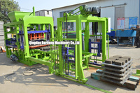 Machine à fabriquer des blocs de ciment QT4-15, machine automatique pour la fabrication de blocs de pavage creux, à vendre à Cebu, Philippines