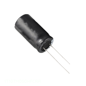 ตัวเก็บประจุ uF 20% 100 uF ตัวเก็บประจุ100 uF รูผ่านทางรัศมี50V 1T107M050HFCRR - Product Image 1