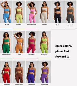 SHINBENE <span class=keywords><strong>Super</strong></span> Cloud Scoop Neck <span class=keywords><strong>reggiseno</strong></span> donna Cross Back Backless Yoga reggiseni sportivi Top da allenamento imbottito - Product Image 3